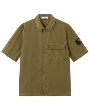 Stone Island Short Sleeve Shirts - Green