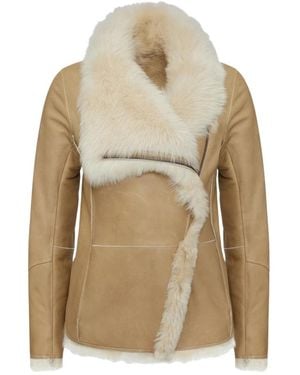 VESPUCCI by VSP Faux Fur & Shearling Jackets - Neutre