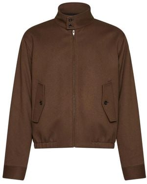 Bottega Veneta Blouson Aus Wolle Und Kaschmir - Braun