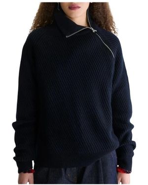 Bellerose Truien & Vesten ,Blauw ,Wol Dorry Ronde Hals Trui - Zwart
