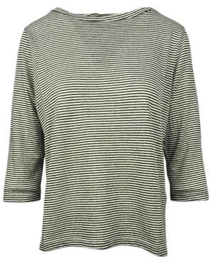 Aragona Tops ,Groen ,Katoen T-Shirt En Polo Militare/Bianco