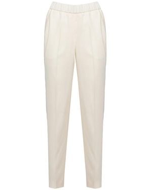 Peserico Broeken ,Wit ,Aurea Broek - Naturel