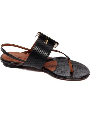 L'Autre Chose Flat Sandals - Nero