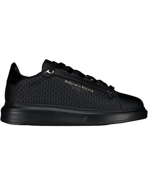 Benjamin Berner Sneakers Met Rhombus Reliëf - Zwart