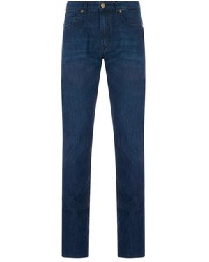 Incotex Jeans ,Blauw ,Katoen Division Slim-Fit Jeans