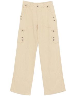 Ermanno Scervino Wide Trousers - Natural