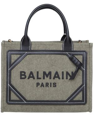 Balmain Borsa in tela - Grigio