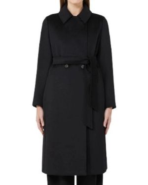 Max Mara Belted Coats - Negro