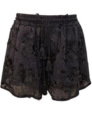WEILI ZHENG Short Shorts - Black