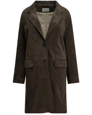 Semler Single-Breasted Coats - Negro