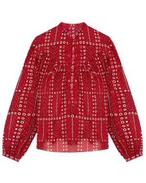 Isabel Marant Rotes Baumwollhemd