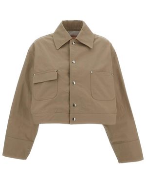 Plan C Squared Twill Jacket - Bruin