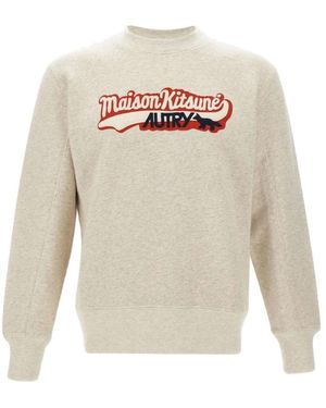 Maison Kitsuné Round-Neck Knitwear - Wit