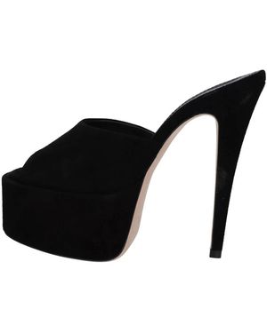 Paris Texas Heeled Mules - Nero