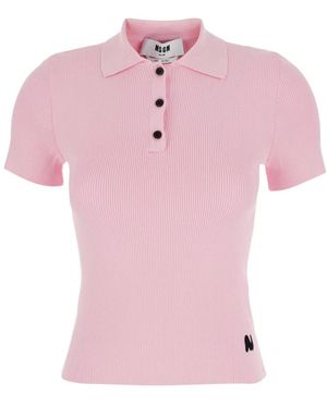 MSGM Ronde Hals Knitwear - Roze