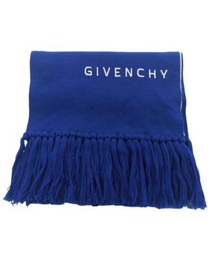 Givenchy Accessoires ,Blauw ,Wol Modieuze Sjaal Voor Alle Gelegenheden