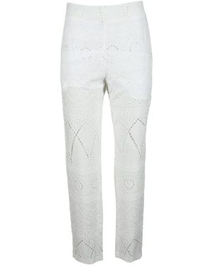 Giulia N Couture Slim-Fit Trousers - Grijs