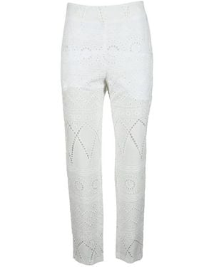 Giulia N Couture Slim-Fit Pants - Gray