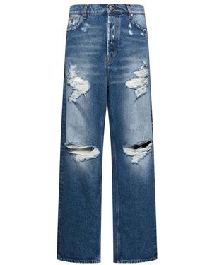 John Richmond Straight Jeans - Azul