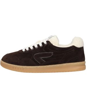 Hub Schoenen ,Bruin ,Vancouver W Sneakers - Zwart