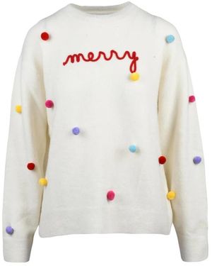 MC2 Saint Barth Round-Neck Knitwear - Blanc