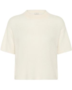 Kaffe Round-Neck Knitwear - Blanco