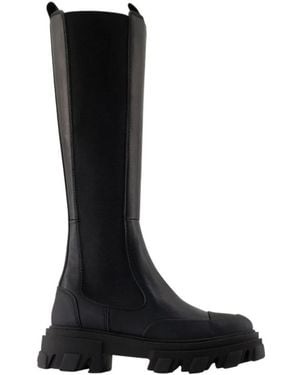 Ganni Over-Knee Boots - Negro
