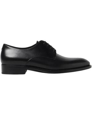 Saint Laurent Leren Oxford Brogue Schoenen - Zwart