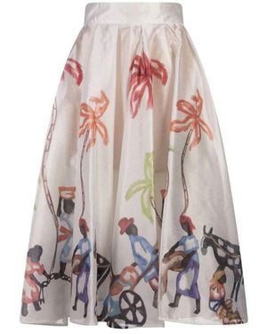 Stella Jean Midi Skirts - Multicolour