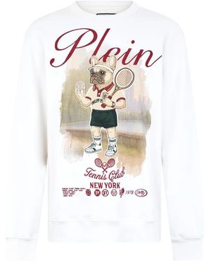 Philipp Plein Sweatshirt New York Tennis - Wit