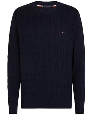Tommy Hilfiger Round-Neck Knitwear - Blue