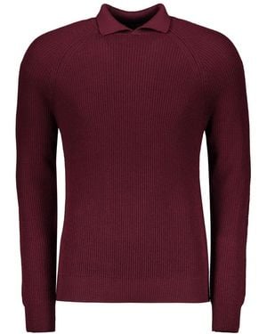 Moorer Round-Neck Knitwear - Purple