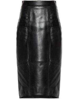 Versace Leather Skirts - Noir