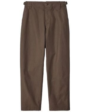 Lemaire Broeken ,Bruin ,Katoen Tapered Broek