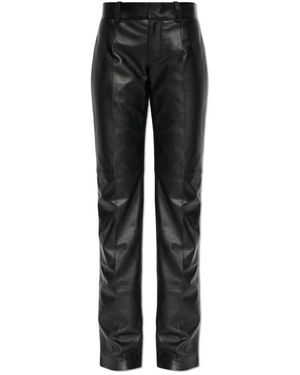 DSquared² Leather Trousers - Negro