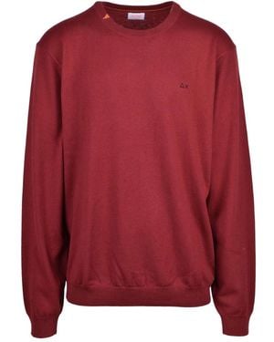 Sun 68 Pullover Mit Rundhalsausschnitt - Rot