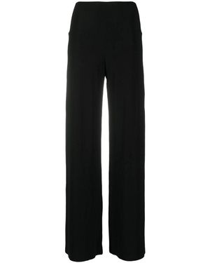 Norma Kamali Straight Trousers - Black