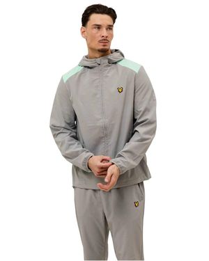 Lyle & Scott Jassen ,Grijs ,Polyester Panelled Training Jacket