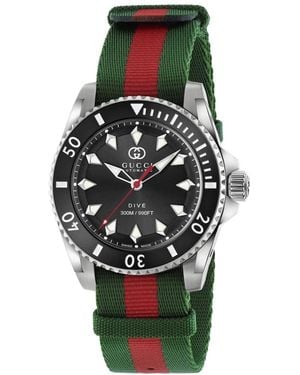 Gucci Dive Watch, 40Mm - Green