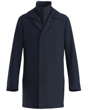 BOSS Single-Breasted Coat - Blauw