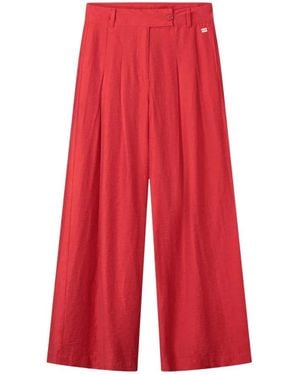 Pom Broeken ,Rood ,Linnen Wide Broeken