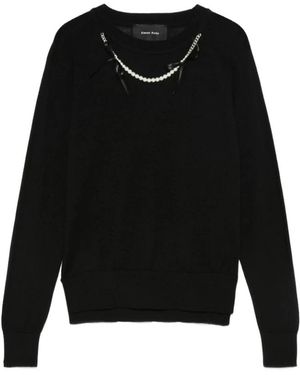 Simone Rocha Round-Neck Knitwear - Zwart