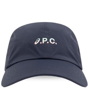 A.P.C. Charlie Baseball Cap - Blau