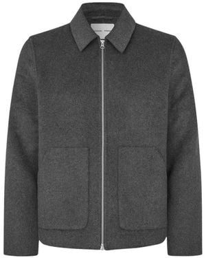 Samsøe & Samsøe Jassen ,Grijs ,Wol Sapaulo Jacket
