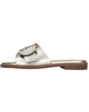 Frau Schoenen ,Grijs ,Slippers - Metallic
