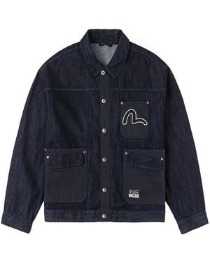 Evisu Denim Jackets - Bleu