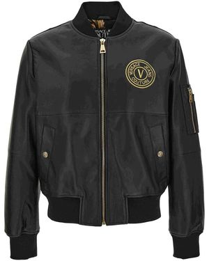 Versace Jeans Couture Leather Jackets - Nero