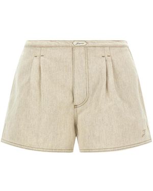 Jacquemus Korte Broeken ,Katoen Le Short De-Nîmes Amelo - Naturel