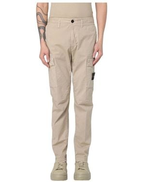 Stone Island Stylische Cargo Hose Mit Taschen - Natur
