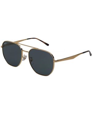 Ray-Ban Accessoires ,Geel ,Leer Rb 3724D Irregular Zonnebrillen - Zwart